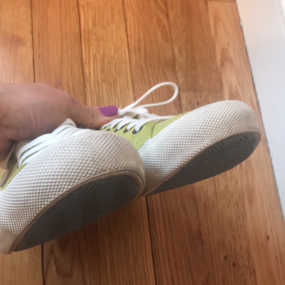 SeaVees Perforated Sneakers in Chartreuse - Picture 10 of 10